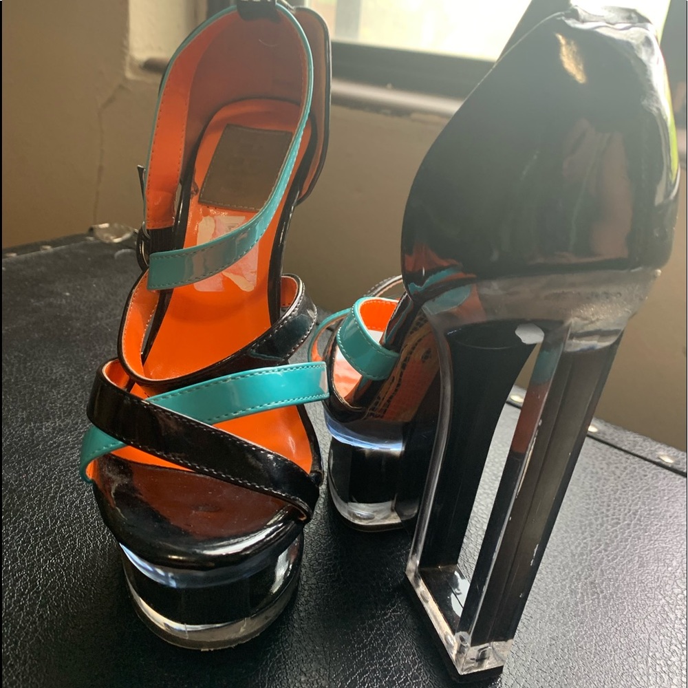High Heeled Strappy Platform Sandal